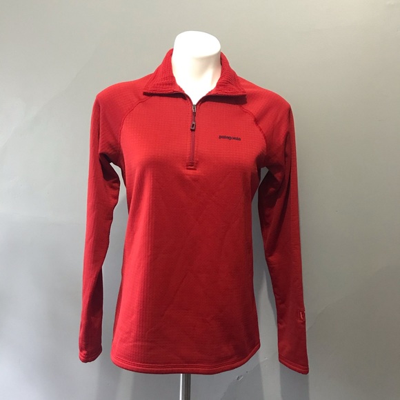 Patagonia Jackets & Blazers - patagonia red quarter zip pullover fleece